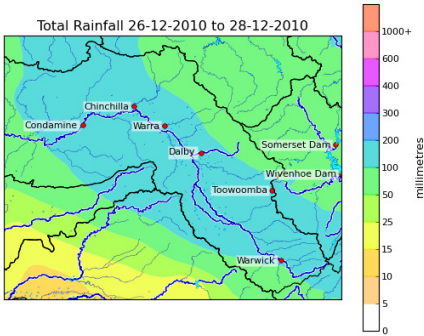 Flood Rainfall - 2010 Condamine